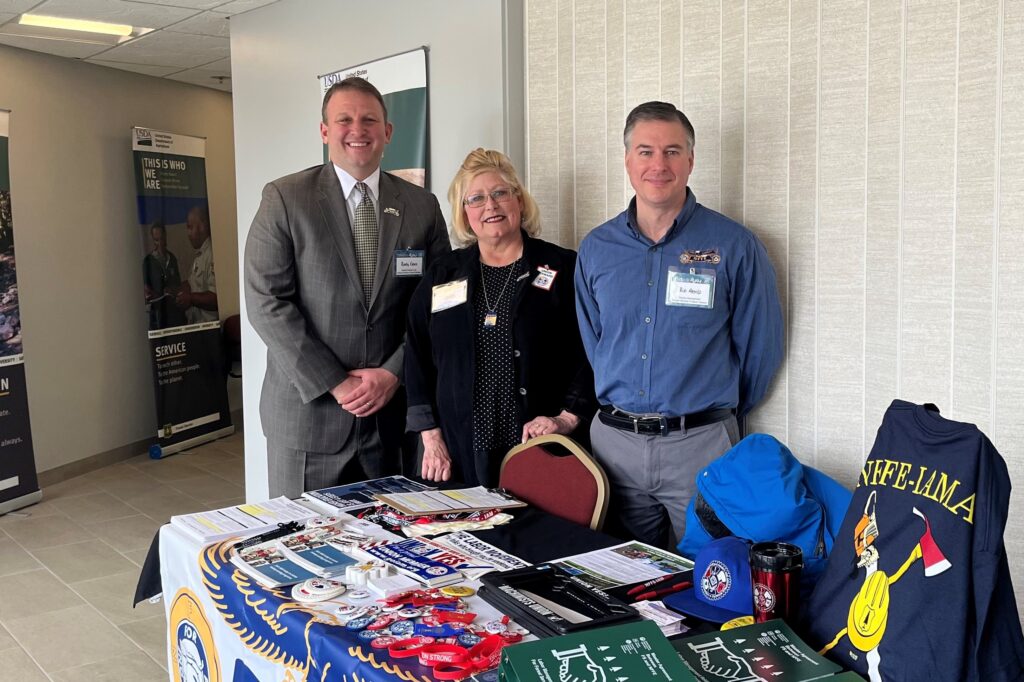 From Left to Right: NFFE National President Randy Erwin, Local 251 President Nancy Soriano, NFFE National Business Representative Rob Arnold